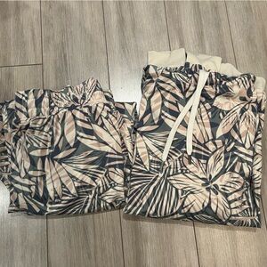 FEAT tropical flow tech floral roam track suit sweat suit size XL